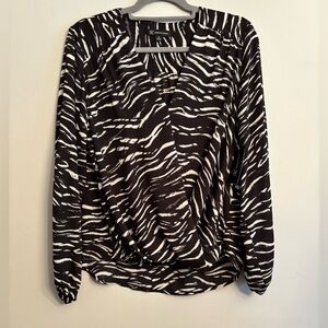 NWT I.N.C. International Concepts Tiger Stripe Blouse